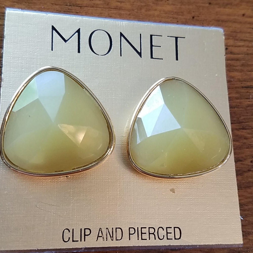 Monet Clip & Pierced Earrings (Vintage)